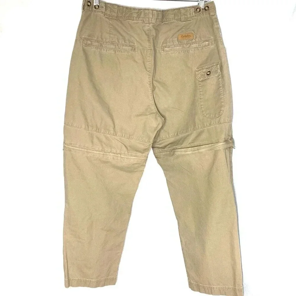 Cabela's Outdoors Men's Cargo Utility Convertible Hiking Pants Khaki Size 38X30 - Picture 4 of 12